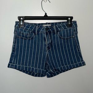 Altard State pinstripe denim shorts